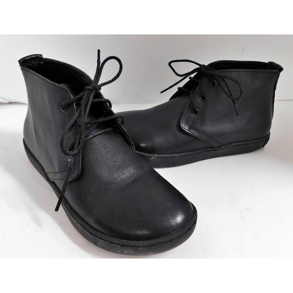 Comfortfube Comfortfusse Black Leather Ankle Boots‎ sz 36